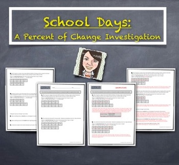 Preview of Percent Of Change Increase Decrease Novel Investigation & Discovery