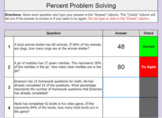 Percent Problem Solving: Finding the Part, Whole, or Percent