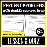 Percent Problems with Double Number Lines, Percent Proport