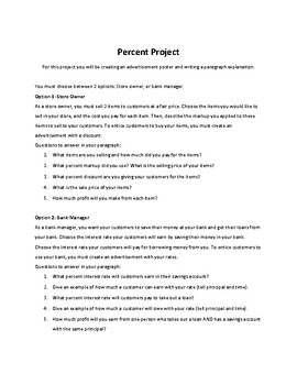 Preview of Percent Project