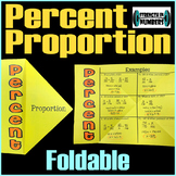 Percent Proportion Foldable Notes for Interactive Notebook