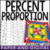 Percent Proportions Activity Coloring Worksheet