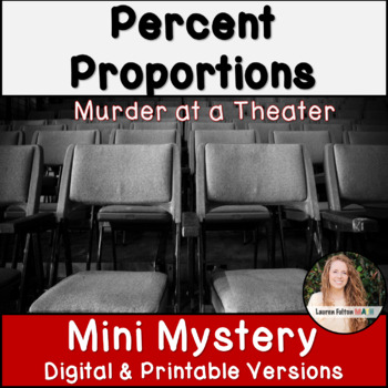 Preview of Percent Proportions Activity Mini Mystery Print and Digital