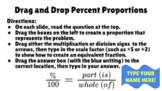 Percent Proportions Drag and Drop Activity