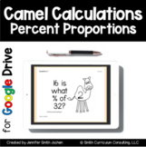 Percent Proportions Task Cards in Google Forms - Digital T