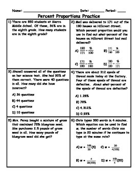 lesson 3 problem solving practice the percent proportion