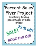 Percent Sales Flyer Project - Practice Finding Percentages