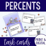 Percent Task Cards - Word Problems, Percent of a Number