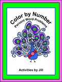 Percent Word Problems Color by Number (Distance Learning)