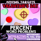 Percent Word Problems Valentines Math Review Game - Digita