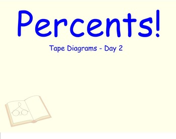 Preview of Percent Word Problems with Tape Diagrams