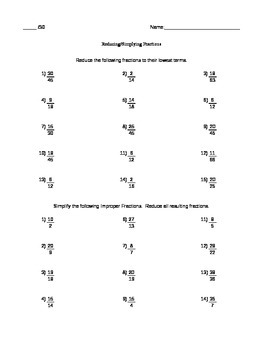 Preview of Fractions Supplementary Worksheet