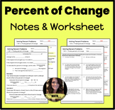 Percent of Change | 7.RP.3 | Guided Notes & Worksheet| Per