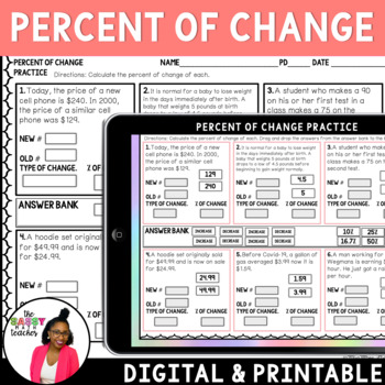 Preview of Percent of Change Digital Activity