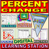 Percent of Change - Digital Learning Stations - Bundle