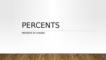 Preview of Percent of Change PowerPoint