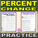 Percent of Change - Practice Worksheets (3)