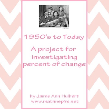 Preview of Percent of Change Project - 1950's to Today