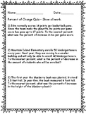 Percent of Change Quiz - Word Problems - Key Included