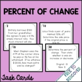 Percent of Change Task Cards Activity