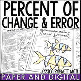 Percent of Change and Error Activity Solve and Sketch Workhseet