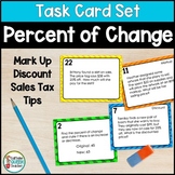Percent of Change with Tips Discount Markup and Sales Tax 