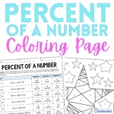Percent of a Number Coloring Worksheet