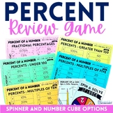 Percent of a Number Cooperative Learning Review Game