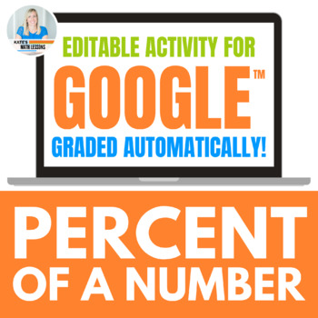 Preview of Percent of a Number with Word Problems Digital Activity for Google