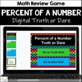 Percent of a Number Digital Math Game Truth or Dare Math Activity