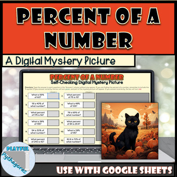 Preview of Percent of a Number (Find Part, Whole, Percent) Fall Digital Activity