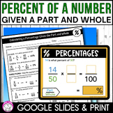 Find the Percent of a Number 6th Grade Percentages Google 