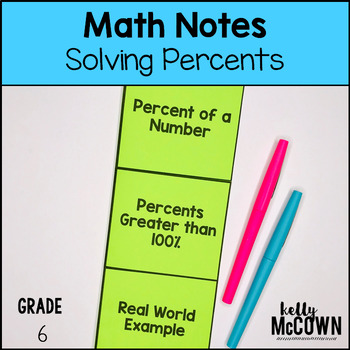 Preview of Percent of a Number Notes