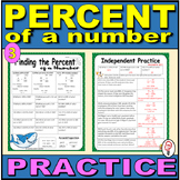 Percent of a Number - Practice Worksheet
