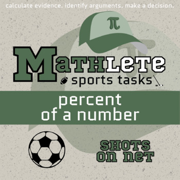 Preview of Percent of a Number Printable & Digital Activity - Soccer Mathlete