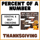 Percent of a Number | Thanksgiving | Math Mystery Picture 