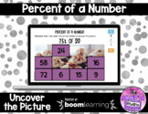 Percent of a Number Uncover the Picture BOOM CARDS Digital