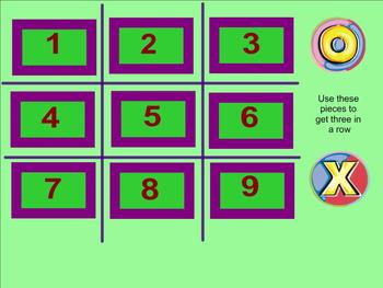 Preview of Percent of a Whole Number Tic Tac Toe - Smartboard