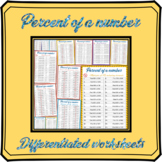 Percent of a number worksheets