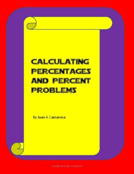 Preview of Percent problems and how to solve them