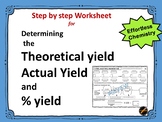 Percent yield, actual Yield, and Theoretical Yield Step by