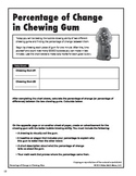 Percentage Change Of Chewing Gum