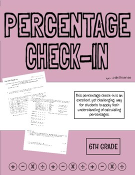 Preview of Percentage Check-In