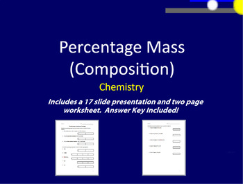 Percentage Composition Worksheets Answer Key