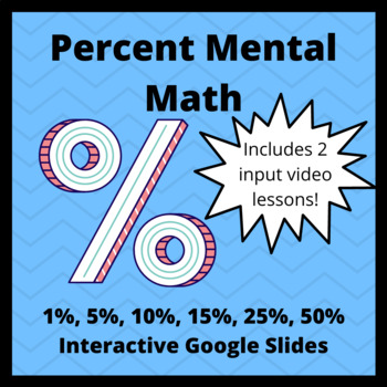 Preview of Percentage Mental Math - 1%, 5%, 10%, 15%, 25%, 50%