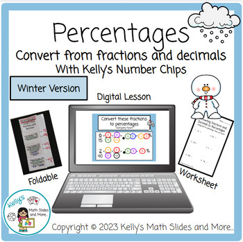 Preview of Percentages Activity : Converting from Fractions/Decimals - Digital & Printable
