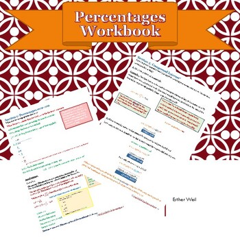 Preview of Percentages (and Interest) Workbook