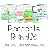 Percents Bundle - Solving Problems / Converting Percents, 