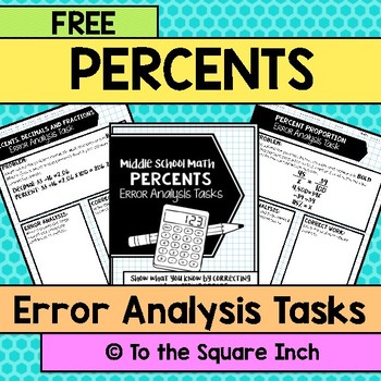 Preview of Percents Error Analysis