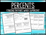 Percents (Finding Percent, Part, and Whole) Leveled Unit (6.5B)